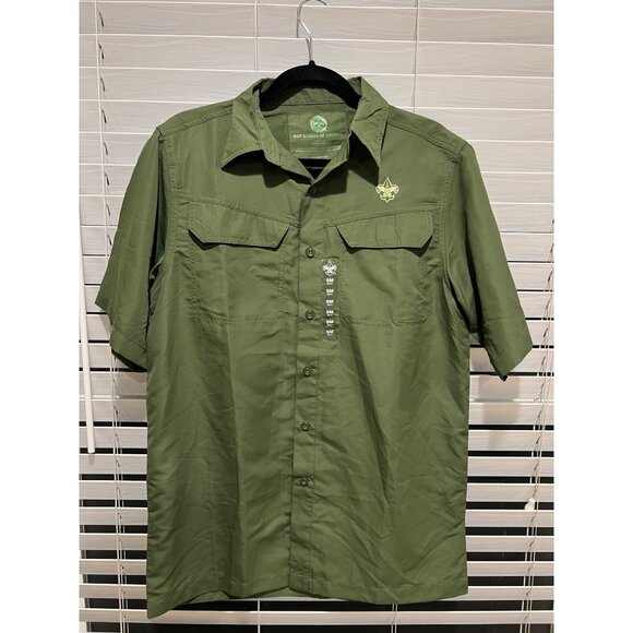 Boy Scouta of America Adventure Short Sleeve Button Up Shirt - Size S - Picture 1 of 4